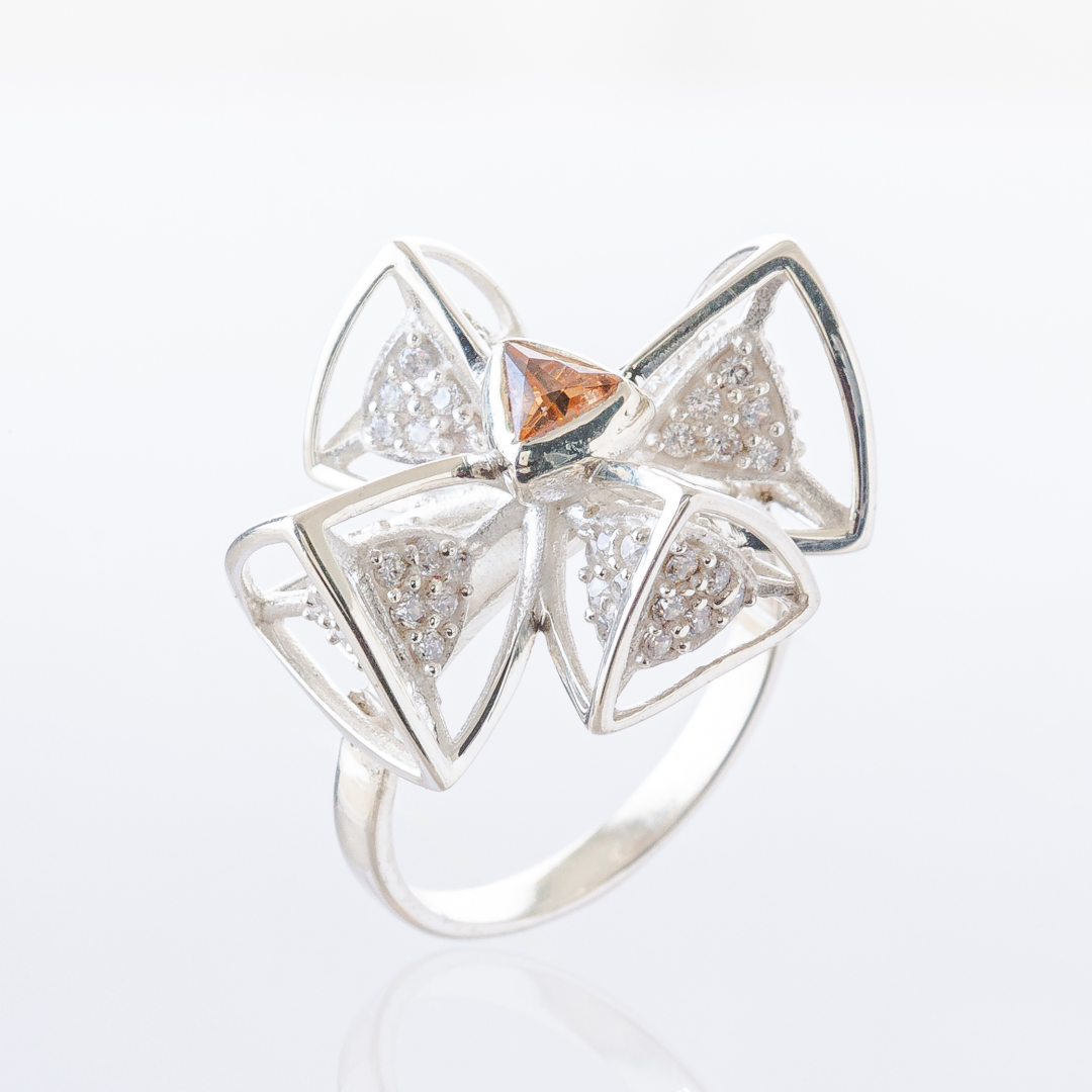 3 Space Radiance Ring (925 Sterling Silver)