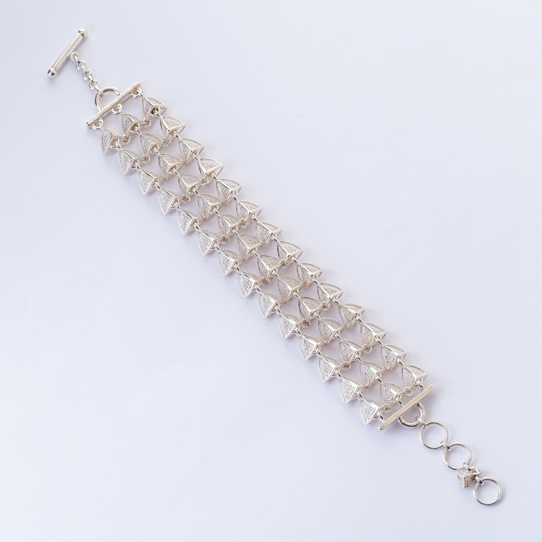 3 Space Triad Bracelet (925 Sterling Silver)