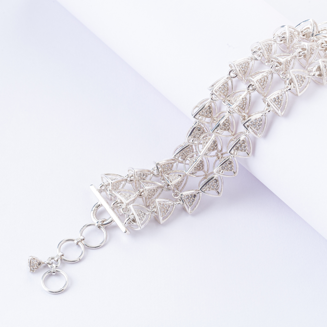 3 Space Triad Bracelet (925 Sterling Silver)