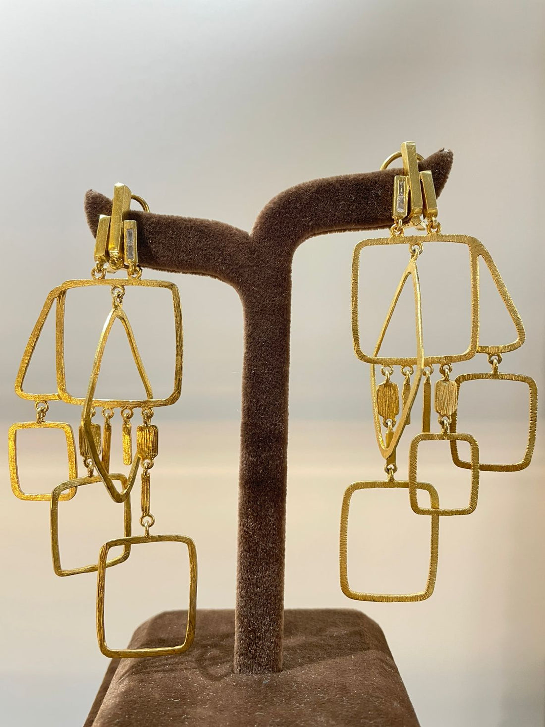 Art Deco Link Earrings