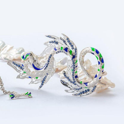 Le Dragon Necklace (Silver)