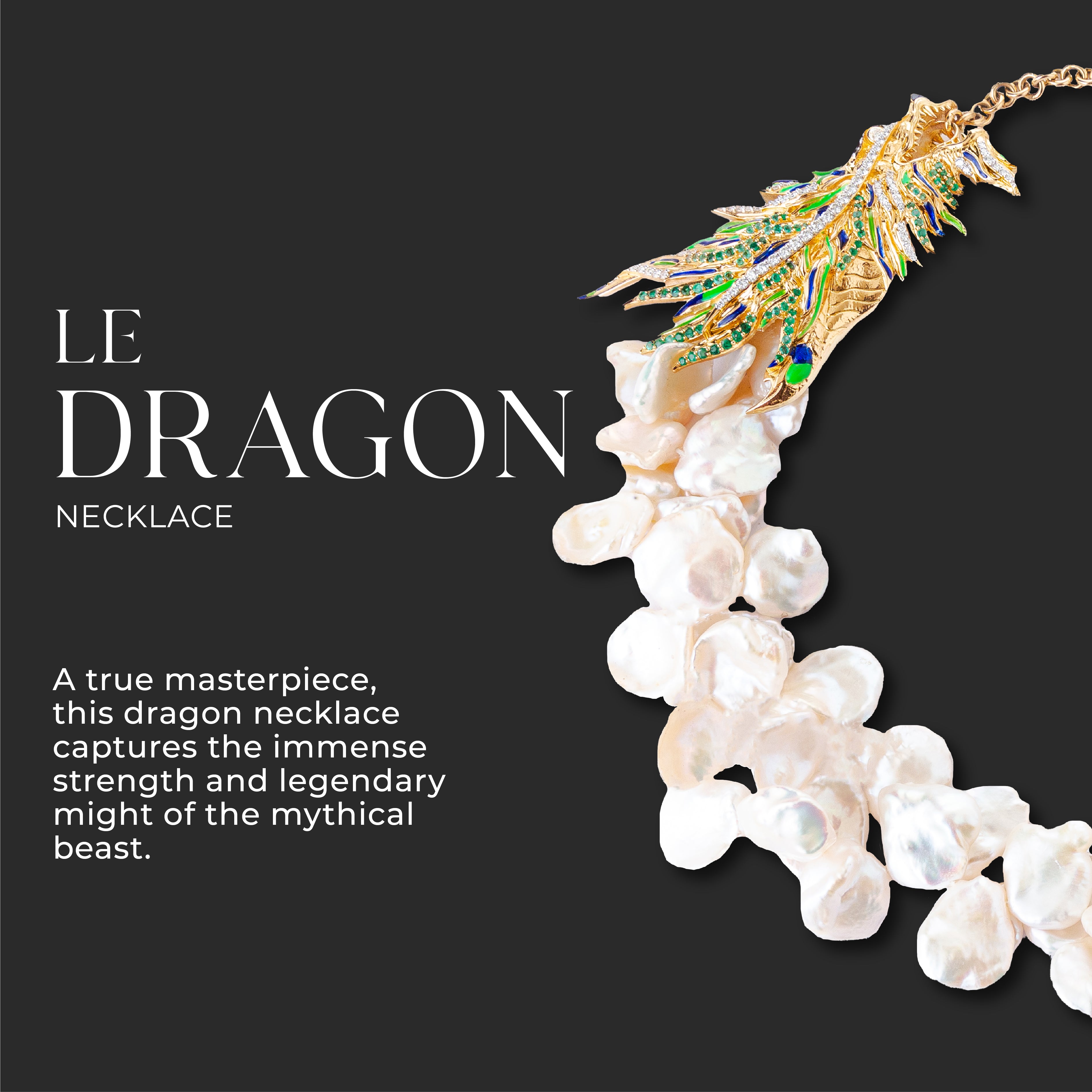 Le Dragon Necklace (Silver)
