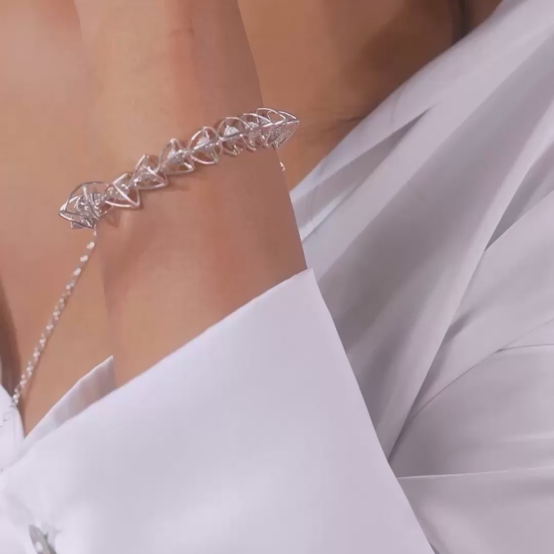 3 Space Trinity-Trail Bracelet (925 Sterling Silver)