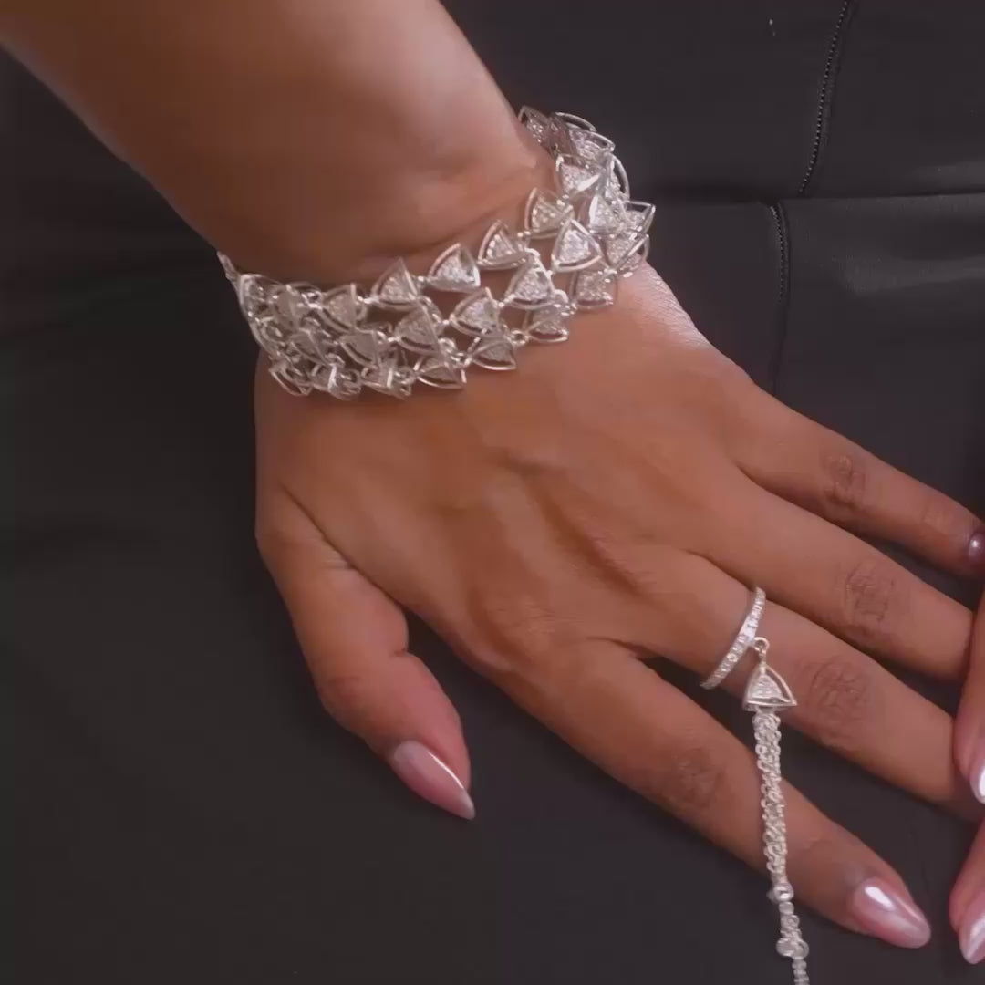 3 Space Triad Bracelet (925 Sterling Silver)