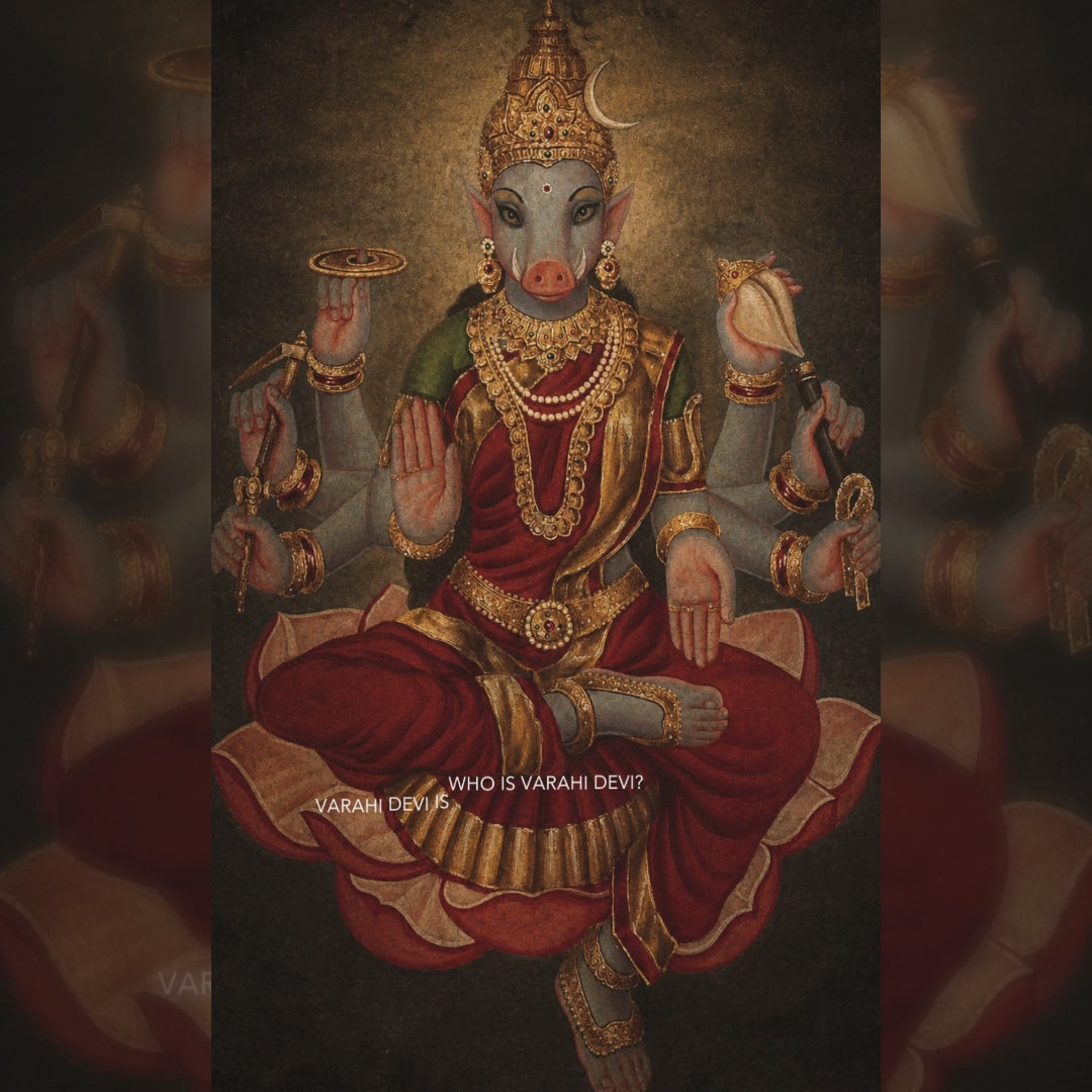 Varahi Devi Pendant (18kt Gold)